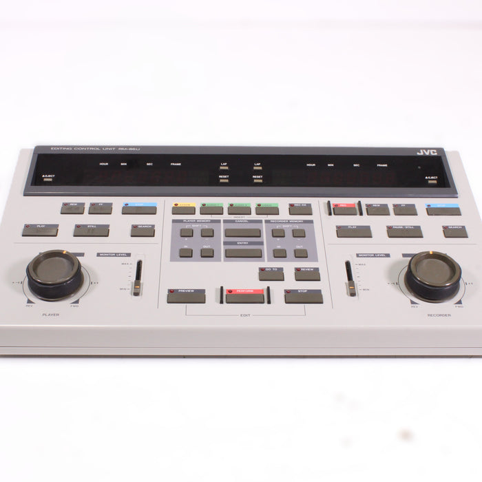 JVC BR-8600U S-VHS Editing VCR w/ RM-86U Controller Pro Deck Bundle (RARE)-VCRs-SpenCertified-vintage-refurbished-electronics