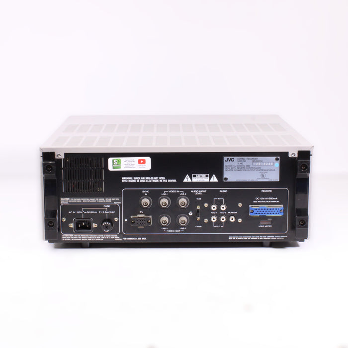 JVC BR-8600U S-VHS Editing VCR w/ RM-86U Controller Pro Deck Bundle (RARE)-VCRs-SpenCertified-vintage-refurbished-electronics