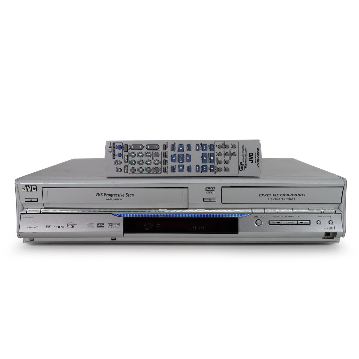 JVC DR-MV5SU VCR DVD Recorder Player w/ 2-Way-Dubbing VHS to DVD, DVD ...