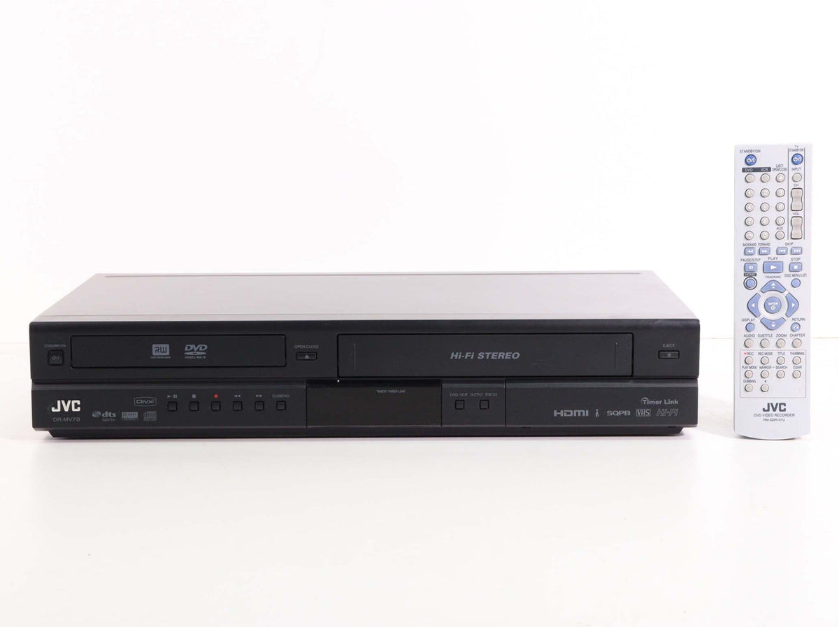 JVC DR-MV78U DVD to VHS Combo Recorder 2 Way Dubbing HDMI (With
