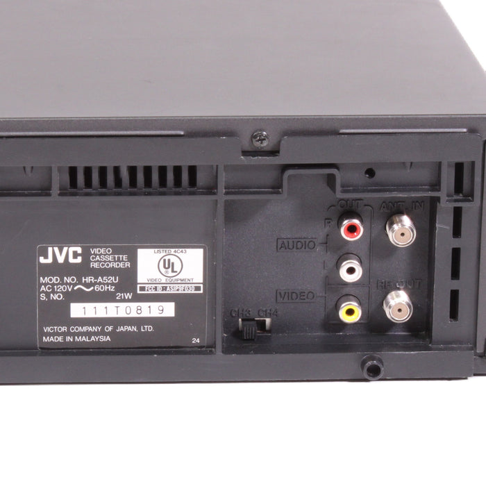 JVC HR-A52U VHS Player VCR Video Cassette Recorder 4-Head Hi-Fi with Remote (AS-IS??)-Electronics-SpenCertified-vintage-refurbished-electronics