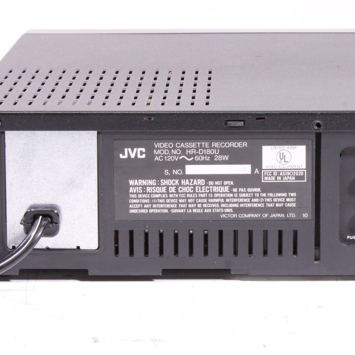 JVC HR-D180U VHS VCR 4-Head Hi-Fi Stereo-VCRs-SpenCertified-vintage-refurbished-electronics