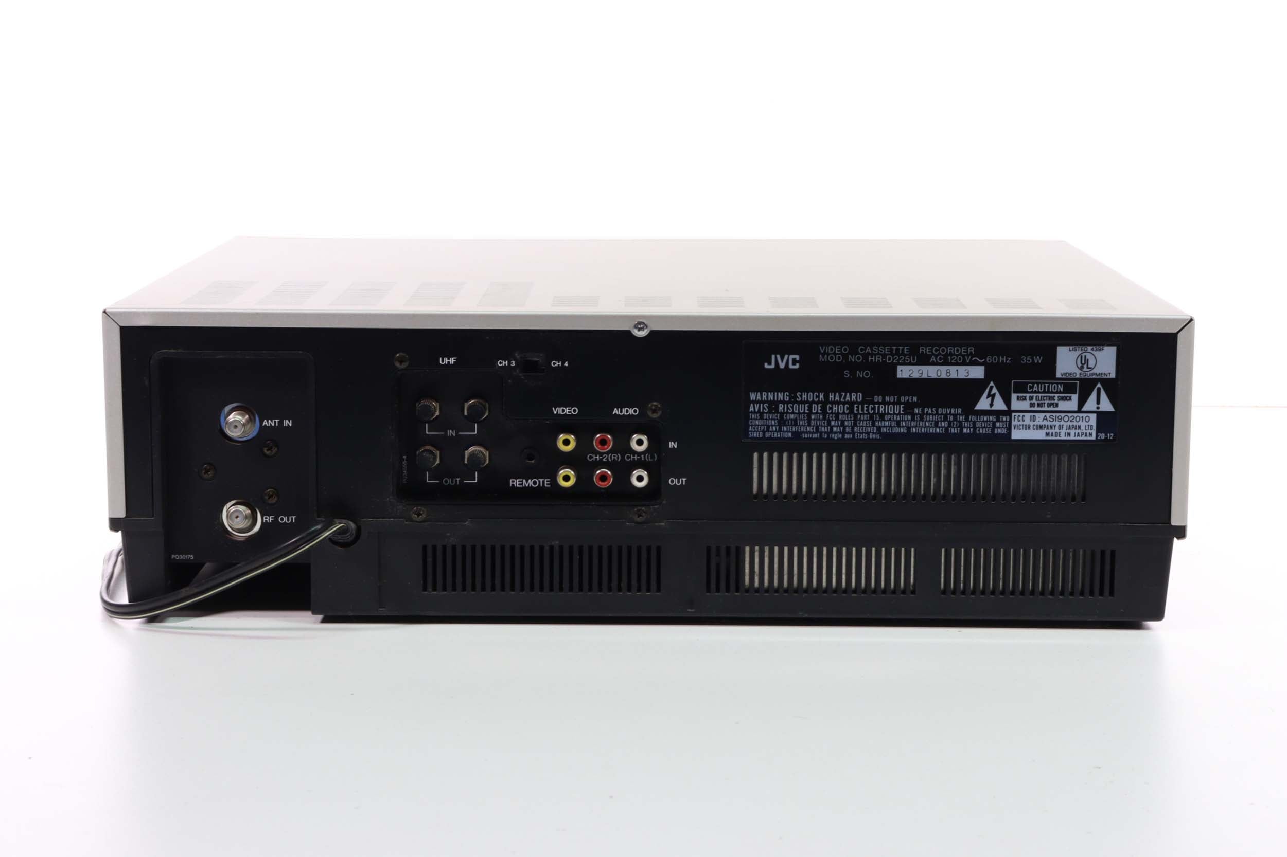 LECTEUR VHS JVC HR-A591U - Instant comptant