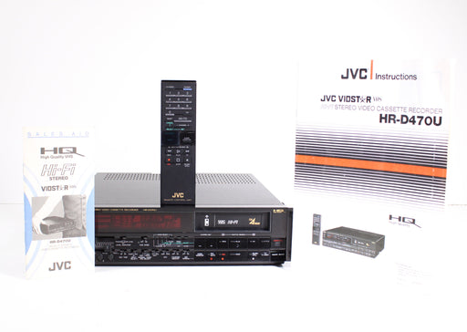 JVC HR-D470U Side-Loading VCR Stereo Video Cassette Recorder-VCRs-SpenCertified-vintage-refurbished-electronics