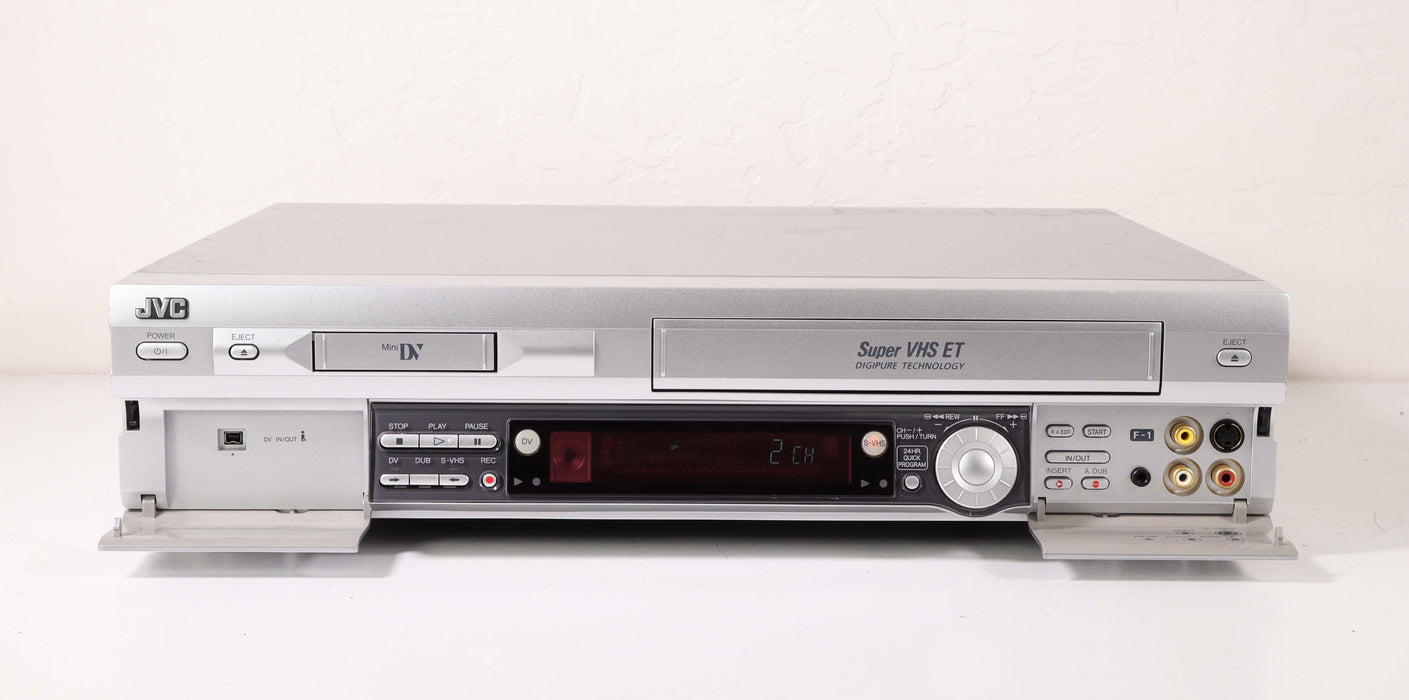 JVC HR-DVS3U MiniDV VHS Player Combination System with S-Video Super VHS Digipure Technology-VCRs-SpenCertified-vintage-refurbished-electronics