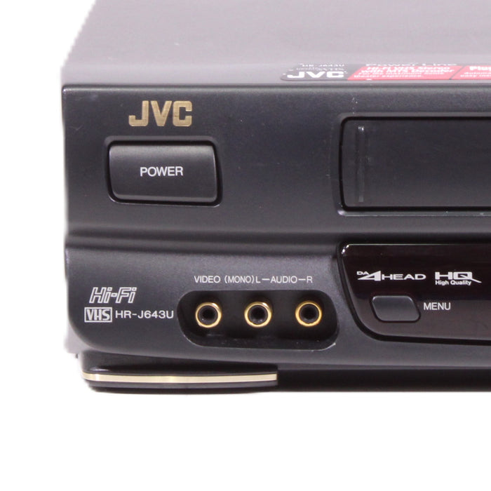 JVC HR-J643U 4-Head Hi-Fi Stereo VCR Video Cassette Recorder-VCRs-SpenCertified-vintage-refurbished-electronics