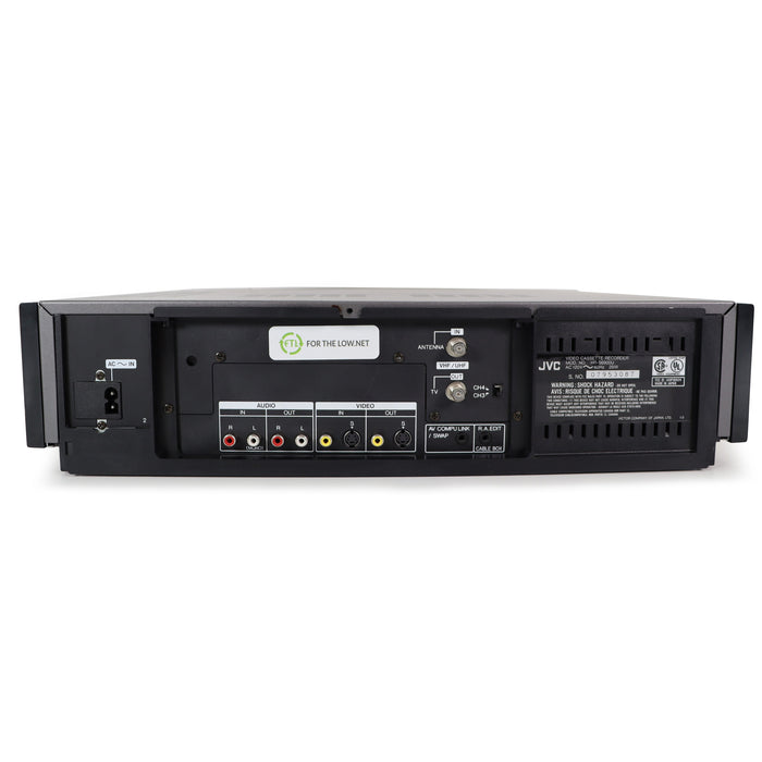JVC HR-S6900U Super Video VHS VCR/VHS Player/Recorder with High Quality S-Video Output and Input | Simulated Wooden Side Panels-Electronics-SpenCertified-refurbished-vintage-electonics