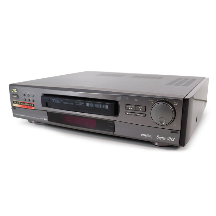 JVC HR-S6900U Super Video VHS VCR/VHS Player/Recorder with High Quality S-Video Output and Input | Simulated Wooden Side Panels-Electronics-SpenCertified-refurbished-vintage-electonics