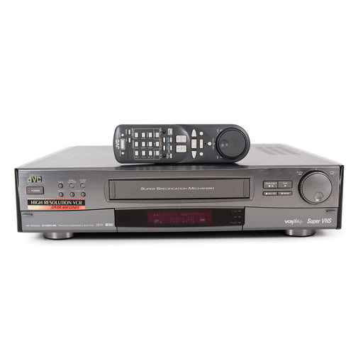 JVC HR-S6900U Super Video VHS VCR/VHS Player/Recorder with High Quality S-Video Output and Input | Simulated Wooden Side Panels-Electronics-SpenCertified-refurbished-vintage-electonics