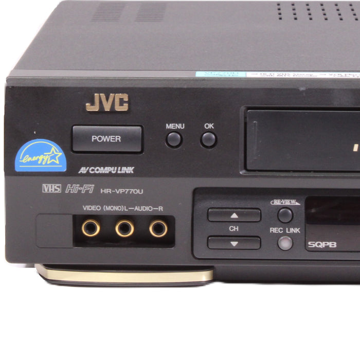 JVC HR-VP770U Hi-Fi Stereo 4-Head VHS VCR SQPB Jog/Shuttle Editing-VCRs-SpenCertified-vintage-refurbished-electronics