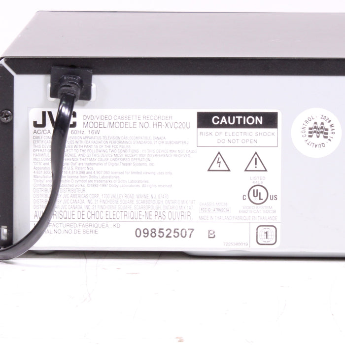 JVC HR-XVC20U DVD VHS Combo Player Recorder with Hi-Fi Stereo S-Video-VCRs-SpenCertified-vintage-refurbished-electronics