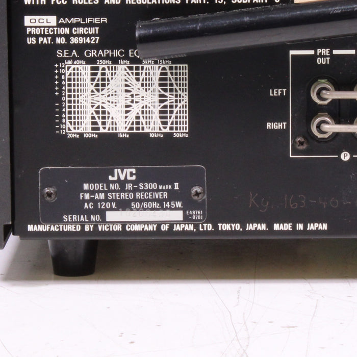 JVC JR-S300 Mark II Stereo Receiver with Phono (1978)-Audio & Video Receivers-SpenCertified-vintage-refurbished-electronics