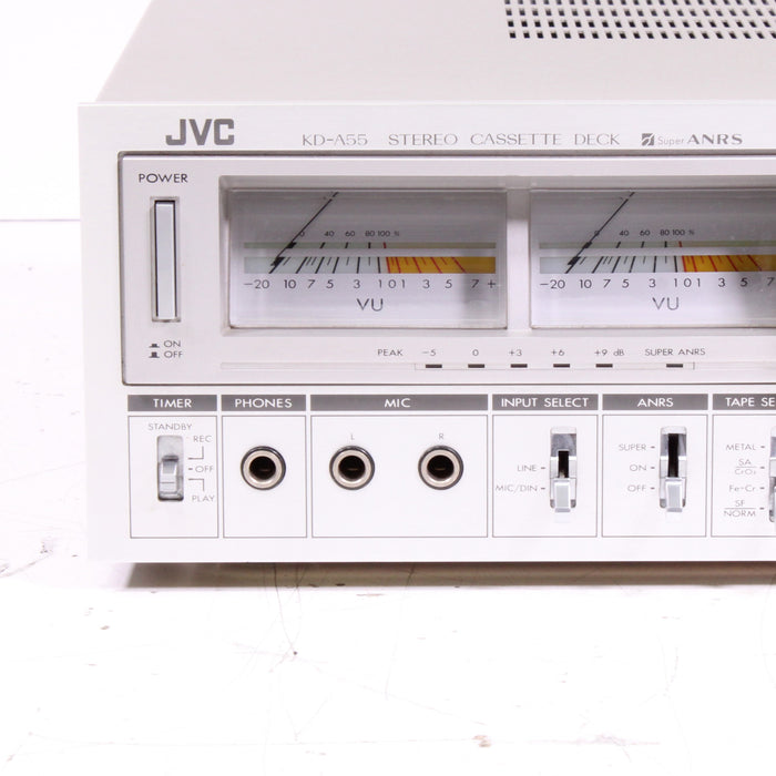JVC KD-A55 Single Stereo Cassette Deck Super ANRS NR (1980)-Cassette Players & Recorders-SpenCertified-vintage-refurbished-electronics