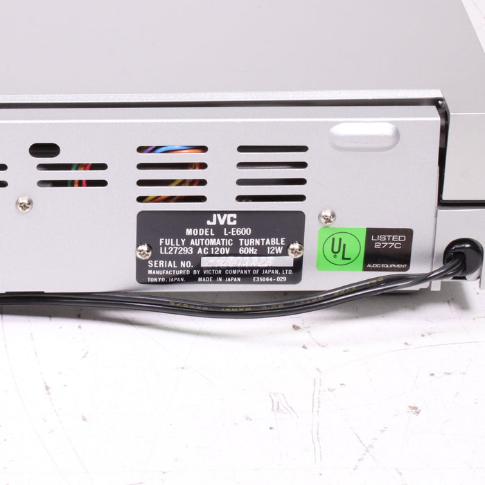 JVC L-E600 Fully Automatic Linear Tracking Belt Drive Turntable (1981)-Turntables & Record Players-SpenCertified-vintage-refurbished-electronics