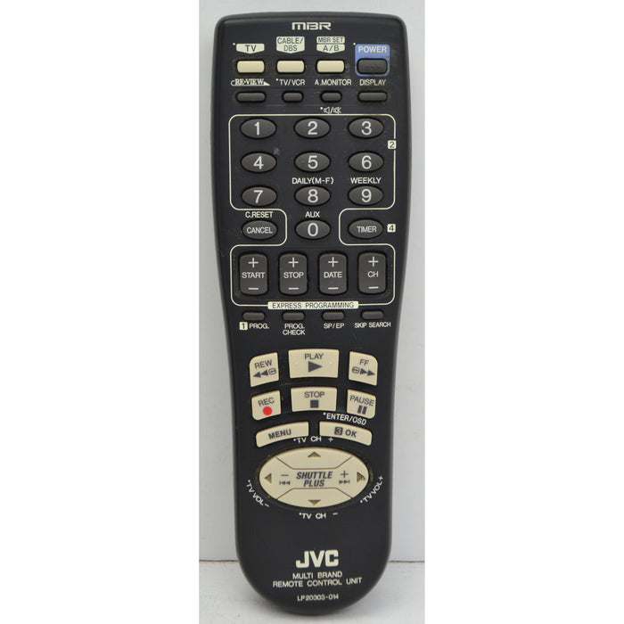 JVC LP20303-014 VCR Shuttle Plus Multi Brand Remote Control HR-S3500U-Remote-SpenCertified-vintage-refurbished-electronics