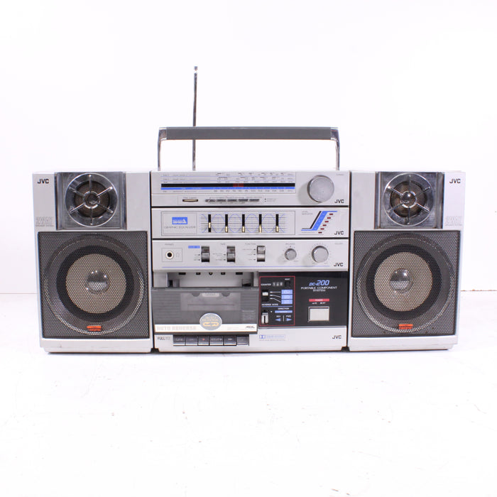 JVC PC-200JW Portable AM/FM Radio Stereo Cassette Boombox-Radios-SpenCertified-vintage-refurbished-electronics