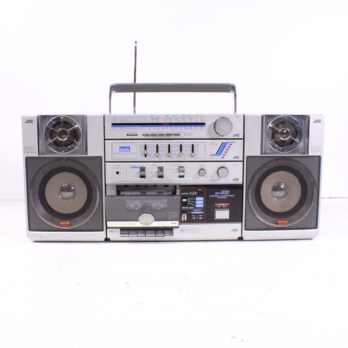 JVC PC-200JW Portable AM/FM Radio Stereo Cassette Boombox-Radios-SpenCertified-vintage-refurbished-electronics
