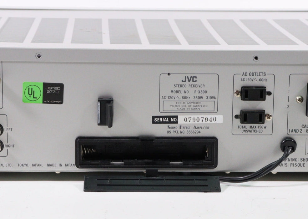 JVC R-X300 Digital Synthesizer AM FM Stereo Receiver with Quartz Lock-Audio Receivers-SpenCertified-vintage-refurbished-electronics