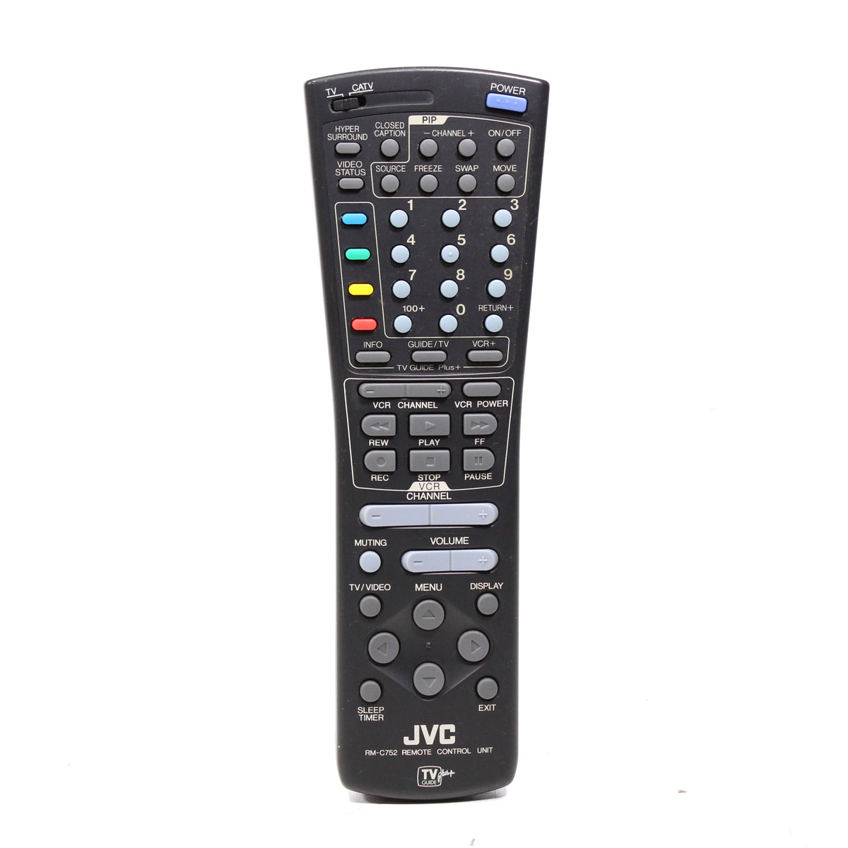 JVC RM-C752 Remote Control for TV AV-27980 and More — SpenCertified
