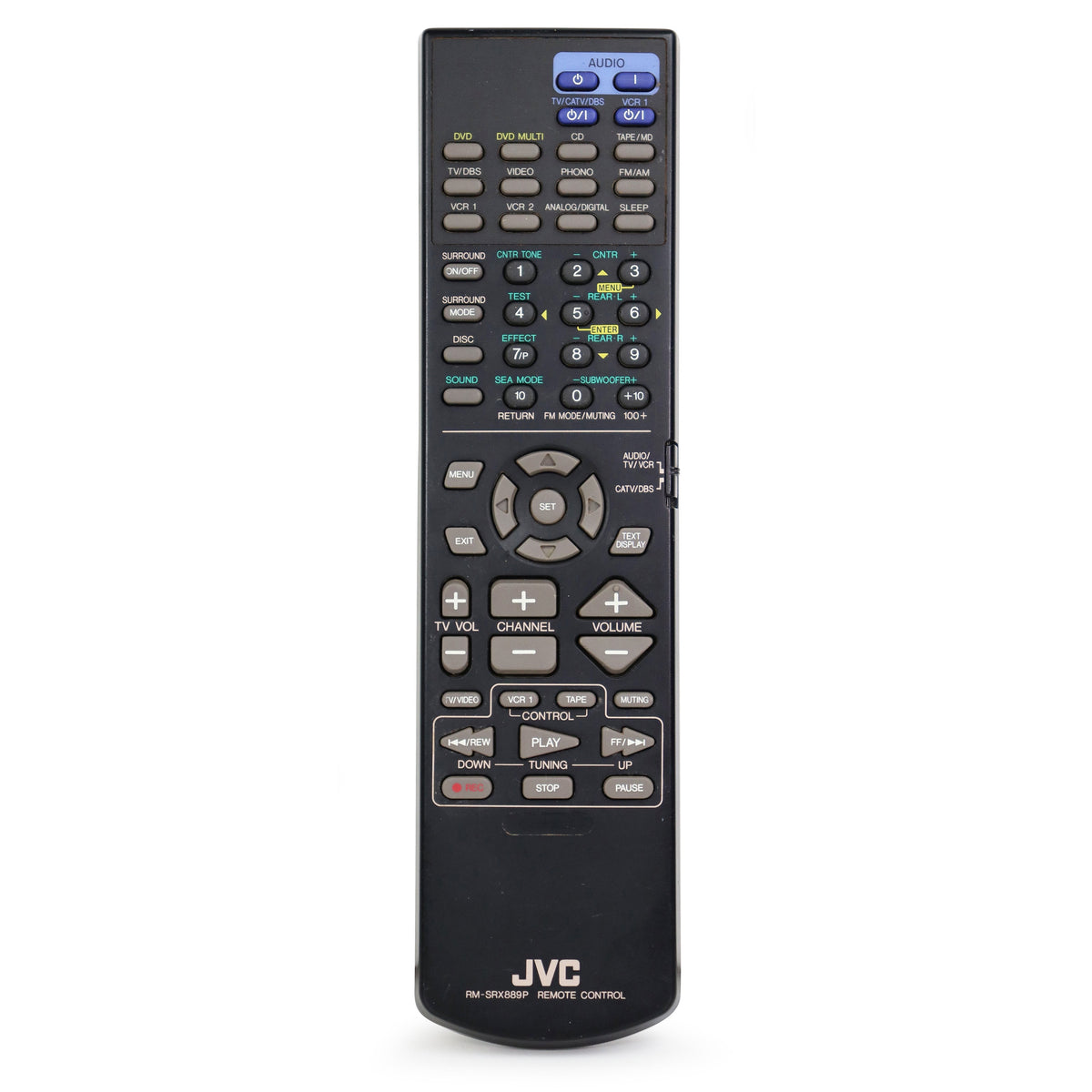 JVC RM-SRX889P Remote Control for AV Receiver RX-889PGD — SpenCertified