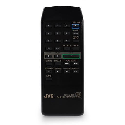 JVC RM-SX512U Remote Control for JVC Graphics CD+G Player XL-G512NBK-Remote-SpenCertified-refurbished-vintage-electonics