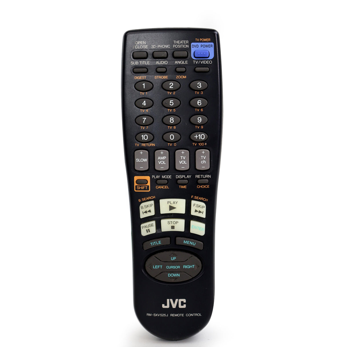 JVC RM-SXV525J Remote Control for DVD Player XV-525BK XV-525 ...