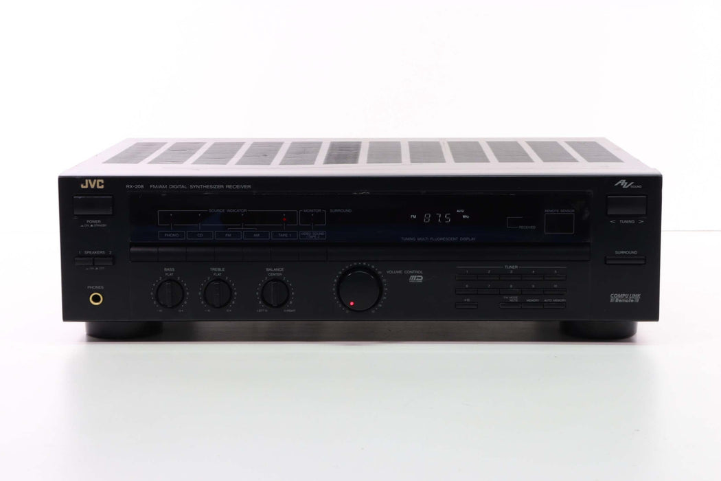 JVC RX-208 FM/AM Digital Synthesizer Receiver-Audio & Video Receivers-SpenCertified-vintage-refurbished-electronics