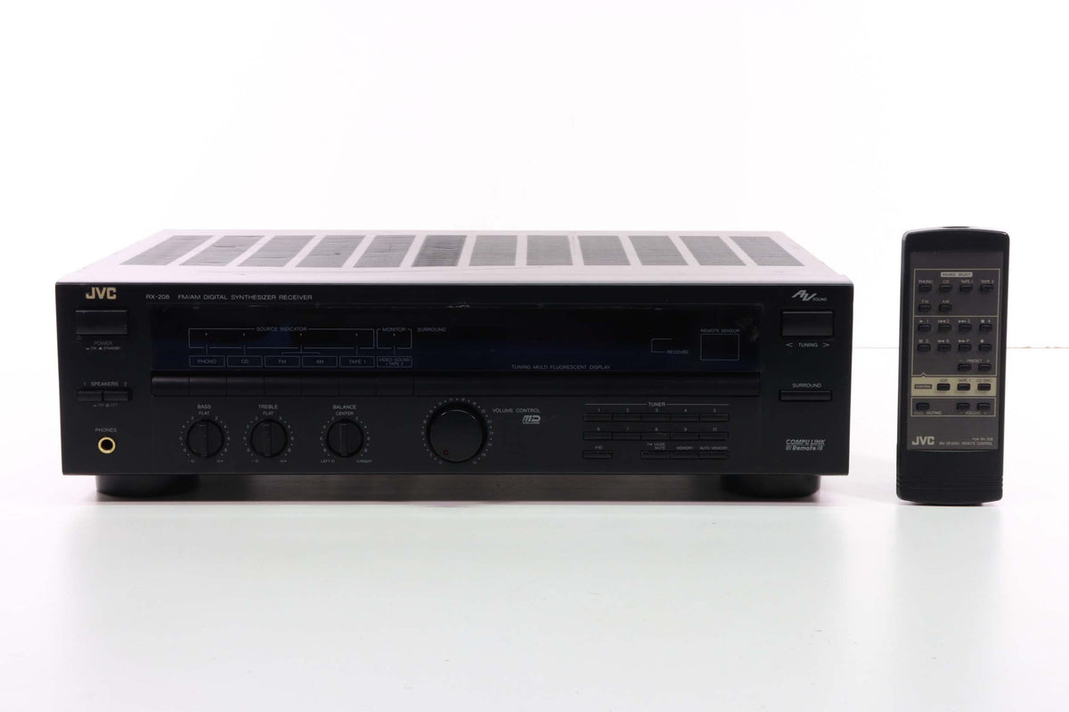 JVC RX-208 FM AM Digital Synthesizer Receiver — SpenCertified