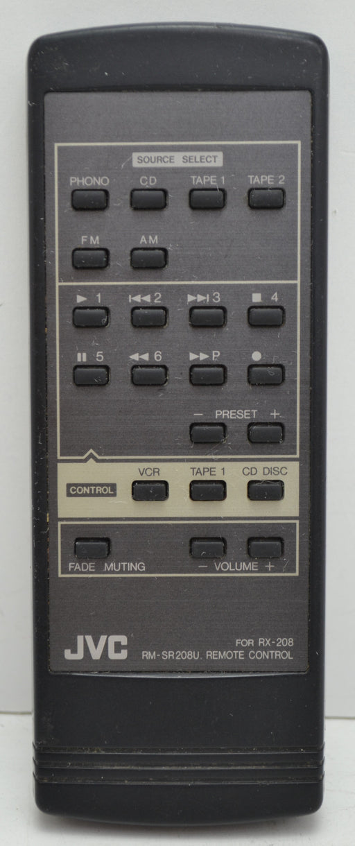 JVC - RX-208 - Audio Video System - Remote Control - For RM-SR208U-Remote-SpenCertified-refurbished-vintage-electonics