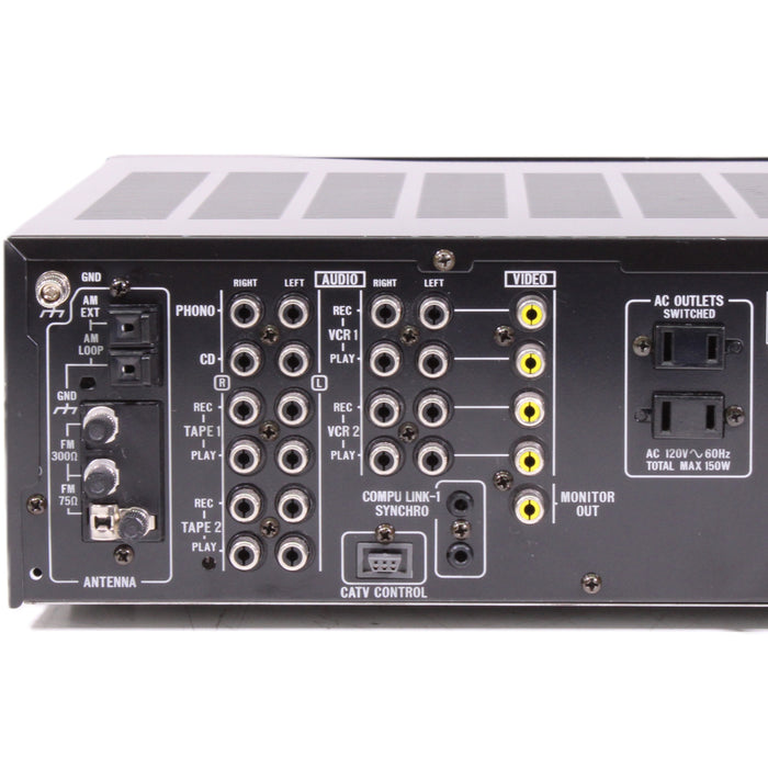 JVC RX-550V FM AM Computer Controlled Receiver with Phono (1987)-Audio & Video Receivers-SpenCertified-vintage-refurbished-electronics