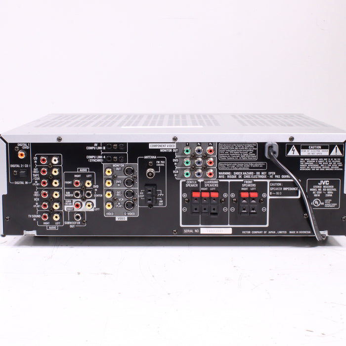 JVC RX-6032V Audio Video Control Receiver S-Video (2003)-Audio & Video Receivers-SpenCertified-vintage-refurbished-electronics