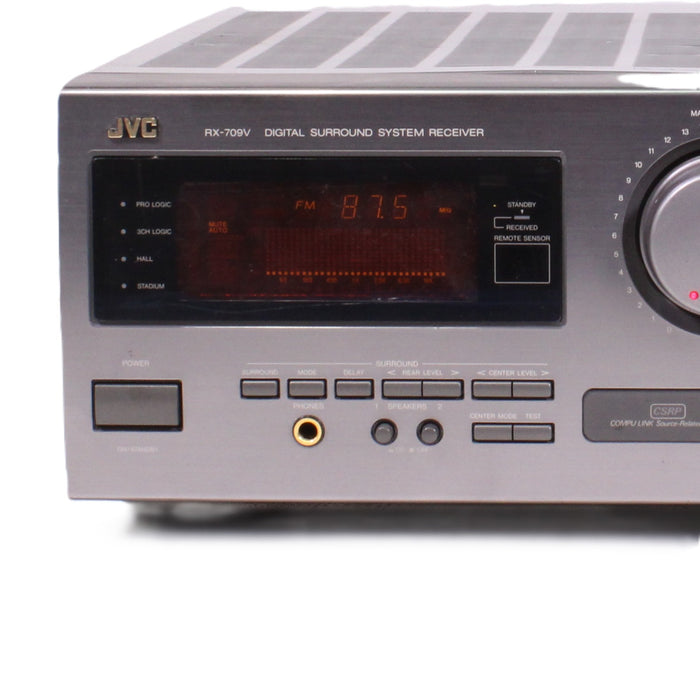 JVC RX-709V Digital Surround System Receiver (NO REMOTE)-Audio & Video Receivers-SpenCertified-vintage-refurbished-electronics