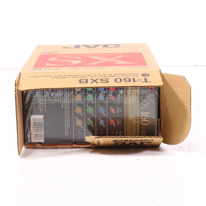 JVC T-160 SX High Performance VHS Blank Tapes 10 Pack (8 Hours Each)-VCR Accessories-SpenCertified-vintage-refurbished-electronics