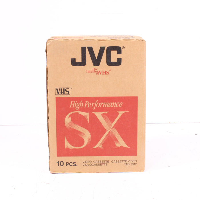 JVC T-160 SX High Performance VHS Blank Tapes 10 Pack (8 Hours Each)-VCR Accessories-SpenCertified-vintage-refurbished-electronics