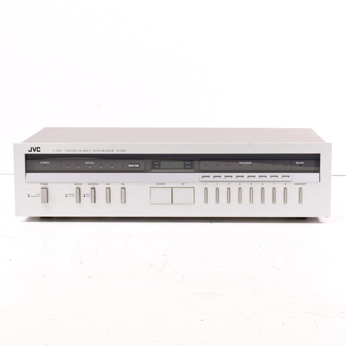 JVC T-40P FM AM Quartz Synthesizer Tuner (Silver)-Stereo Tuner-SpenCertified-vintage-refurbished-electronics
