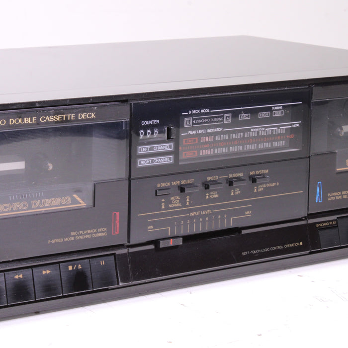 JVC TD-W110 Dual Cassette Deck Auto Reverse Dolby B Stereo-Cassette Players & Recorders-SpenCertified-vintage-refurbished-electronics