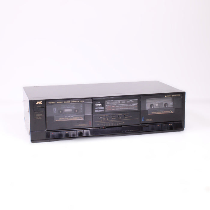 JVC TD-W110 Dual Cassette Deck Auto Reverse Dolby B Stereo-Cassette Players & Recorders-SpenCertified-vintage-refurbished-electronics