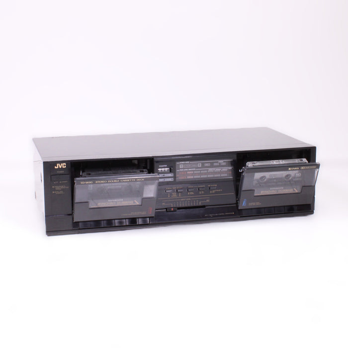 JVC TD-W110 Dual Cassette Deck Auto Reverse Dolby B Stereo-Cassette Players & Recorders-SpenCertified-vintage-refurbished-electronics