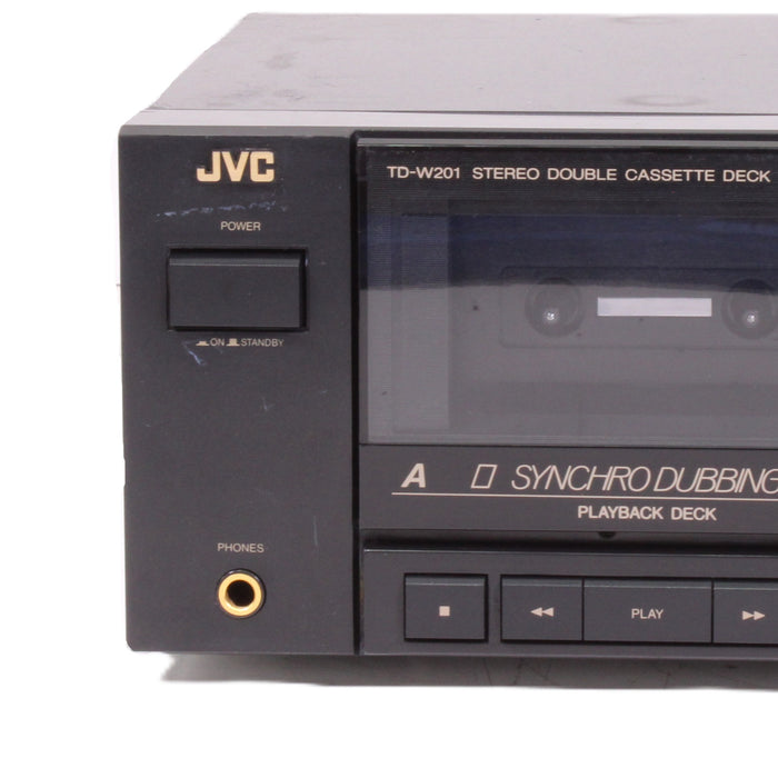 JVC TD-W201 Stereo Double Cassette Deck Dolby B High-Speed Dubbing-Cassette Players & Recorders-SpenCertified-vintage-refurbished-electronics