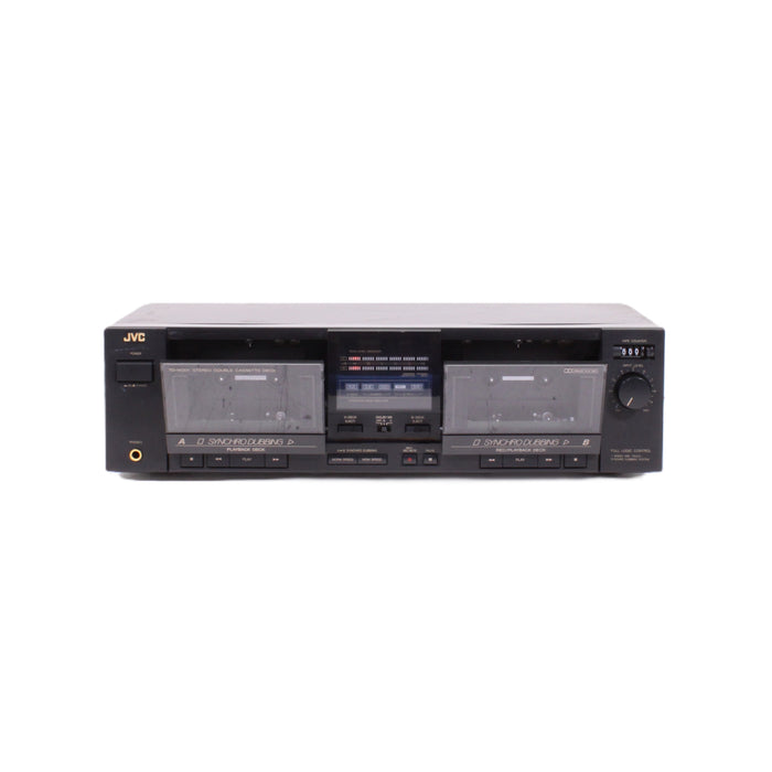 JVC TD-W201 Stereo Double Cassette Deck Dolby B High-Speed Dubbing-Cassette Players & Recorders-SpenCertified-vintage-refurbished-electronics