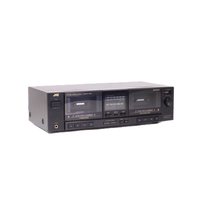 JVC TD-W201 Stereo Double Cassette Deck Dolby B High-Speed Dubbing-Cassette Players & Recorders-SpenCertified-vintage-refurbished-electronics