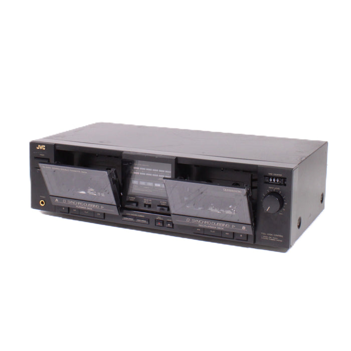 JVC TD-W201 Stereo Double Cassette Deck Dolby B High-Speed Dubbing-Cassette Players & Recorders-SpenCertified-vintage-refurbished-electronics
