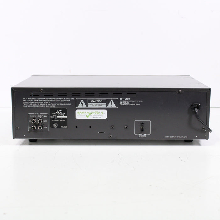 JVC TD-W205 Stereo Double Cassette Deck HX Pro-Cassette Players & Recorders-SpenCertified-vintage-refurbished-electronics