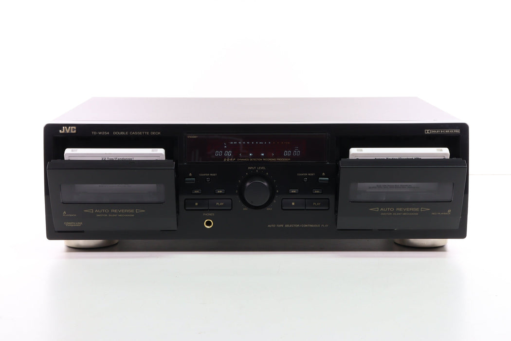 JVC TD-W254 Double Cassette Deck Dual Cassette Player-Cassette Players & Recorders-SpenCertified-vintage-refurbished-electronics