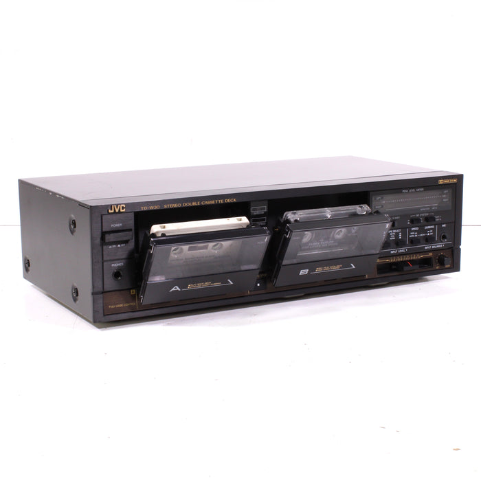 JVC TD-W30 Stereo Double Cassette Deck Player with High-Speed Dubbing-Cassette Players & Recorders-SpenCertified-vintage-refurbished-electronics