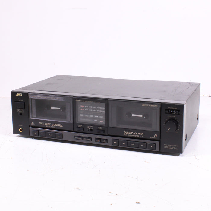 JVC TD-W303 Double Cassette Deck Auto Reverse Dolby B/C High-Speed Dubbing (1989)-Cassette Players & Recorders-SpenCertified-vintage-refurbished-electronics