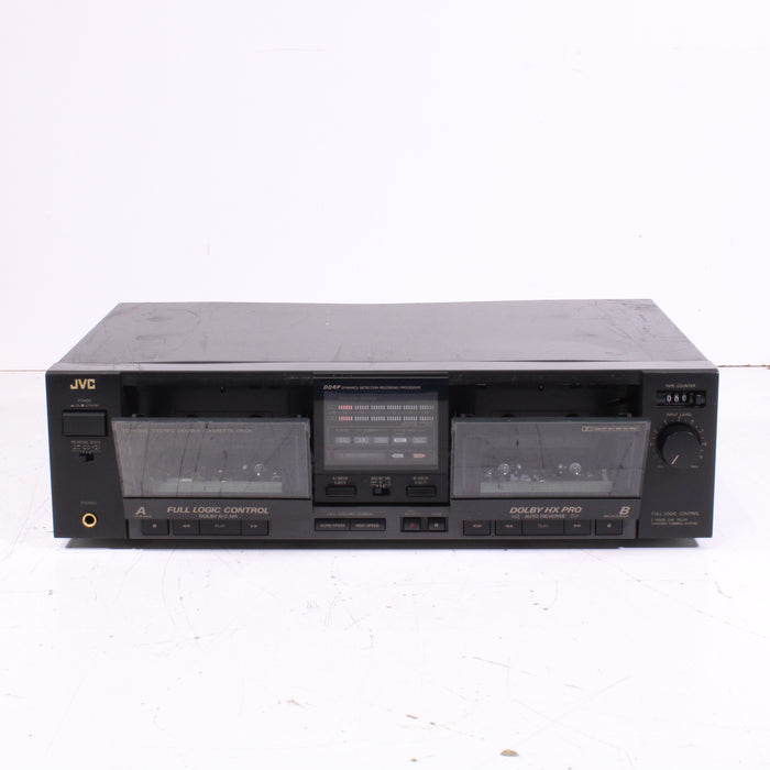 JVC TD-W303 Double Cassette Deck Auto Reverse Dolby B/C High-Speed Dubbing (1989)-Cassette Players & Recorders-SpenCertified-vintage-refurbished-electronics