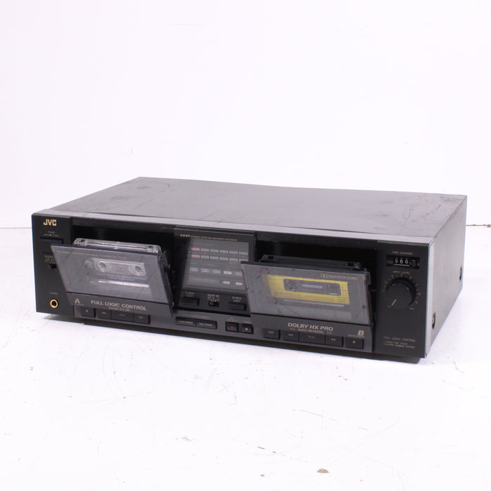 JVC TD-W303 Double Cassette Deck Auto Reverse Dolby B/C High-Speed Dubbing (1989)-Cassette Players & Recorders-SpenCertified-vintage-refurbished-electronics