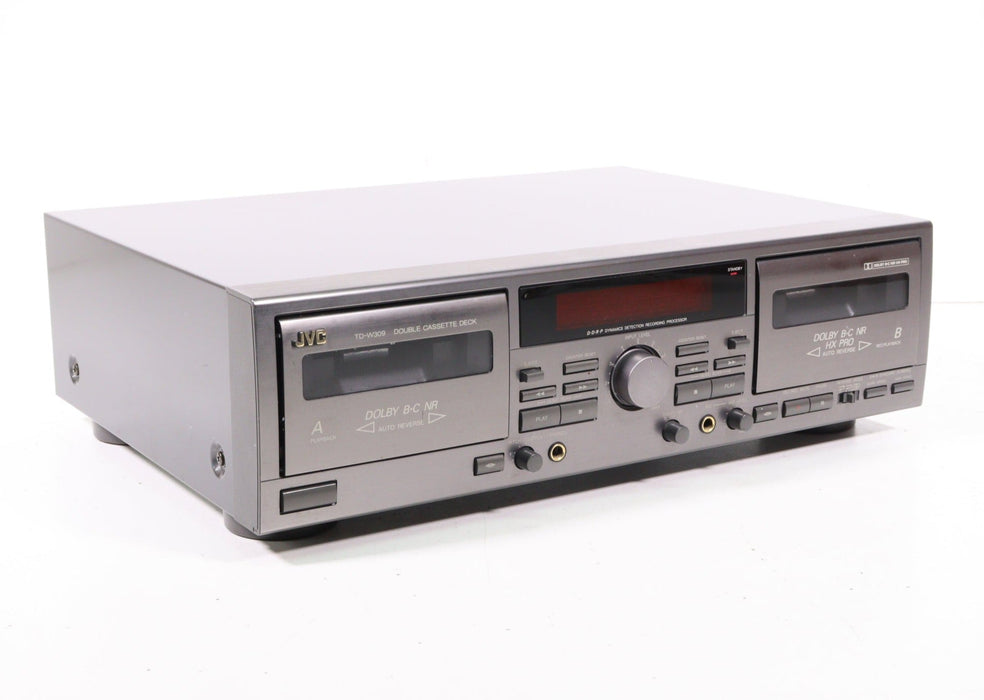 JVC TD-W309 Double Cassette Deck Player with Auto Reverse (DECK A EATS TAPES)-Cassette Players & Recorders-SpenCertified-vintage-refurbished-electronics