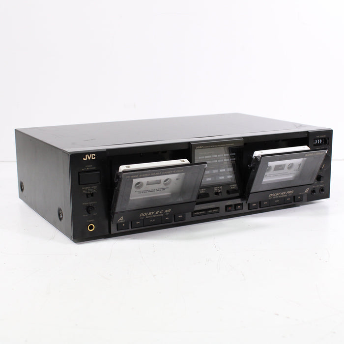 JVC TD-W503 Stereo Double Cassette Deck HX Pro-Cassette Players & Recorders-SpenCertified-vintage-refurbished-electronics